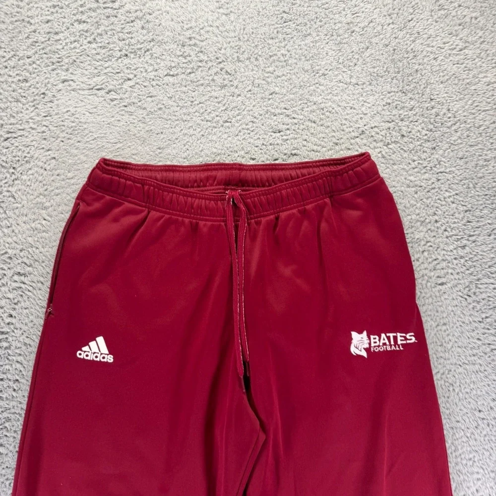 Adidas ClimaWarm Sweatpants Mens L Red Lined Bates Football Running Performance